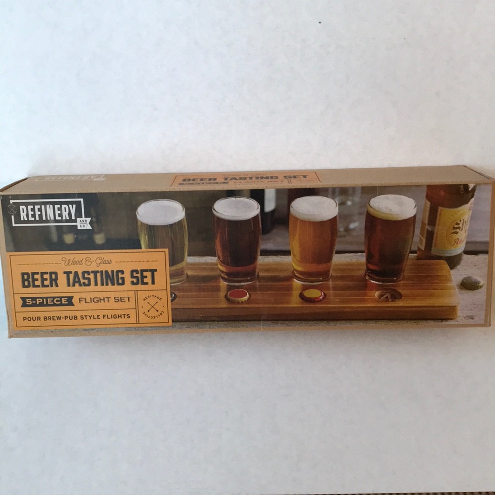 Beer tasting flight set